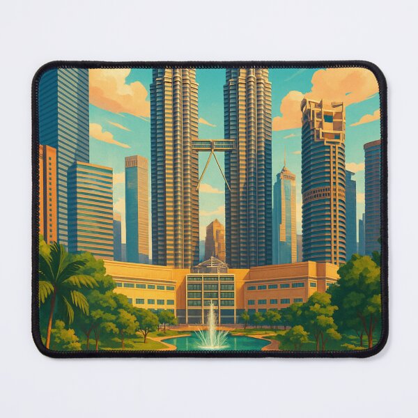 Item preview, KLCC Skyline and Fountain View designed and sold by Aryabek.
