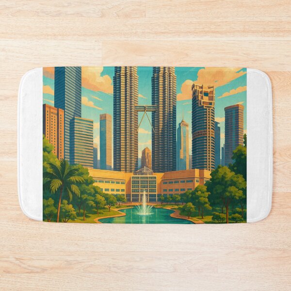 Item preview, KLCC Skyline and Fountain View designed and sold by Aryabek.