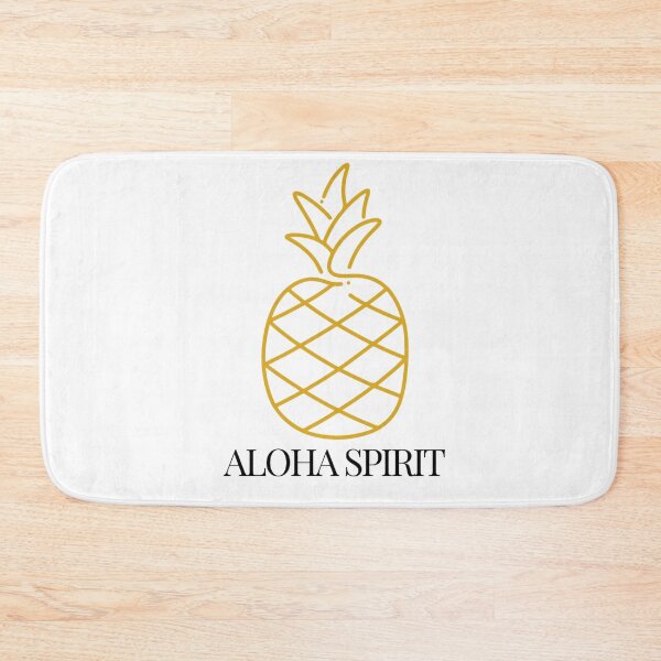 Item preview, Minimalist Gold Line Pineapple Drawing with Aloha Spirit designed and sold by JaegerZA.