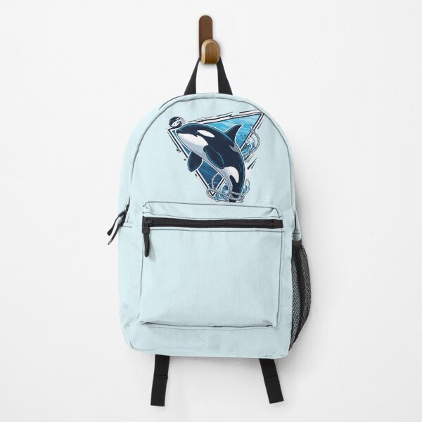 Item preview, Stylized orca design with nautical elements designed and sold by Happy Heart Studio.