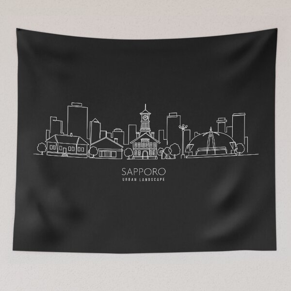 Item preview, SAPPORO CITY - Simple Line Art designed and sold by store-wasabi.