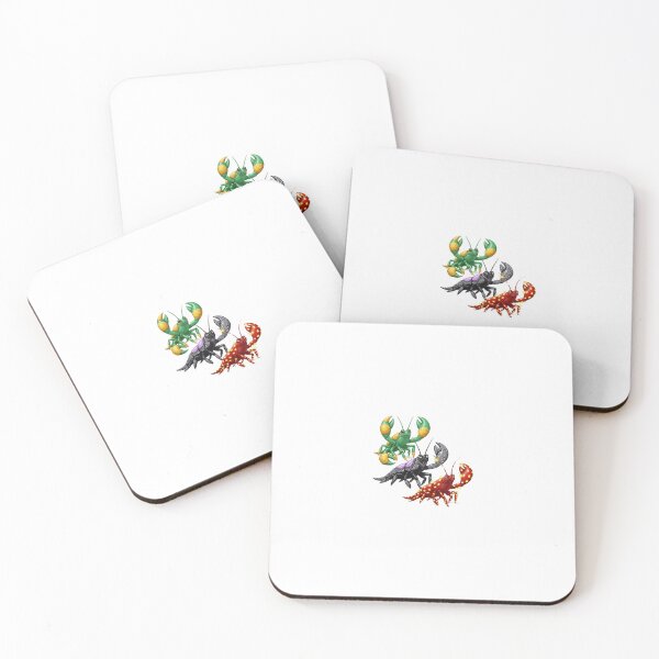 Item preview, Three imaginative lobsters in cartoon style designed and sold by unique_print_vibes.