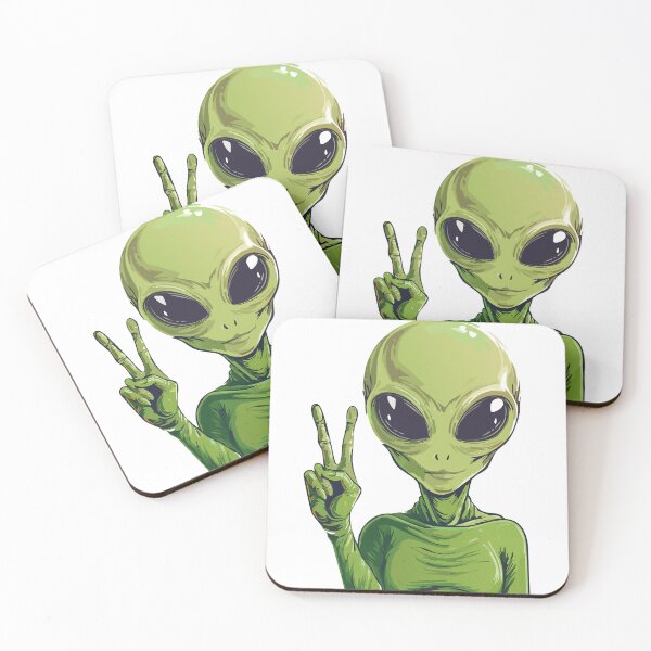 Item preview, Strong Alien Leader with Peace Sign designed and sold by NebulaXion.