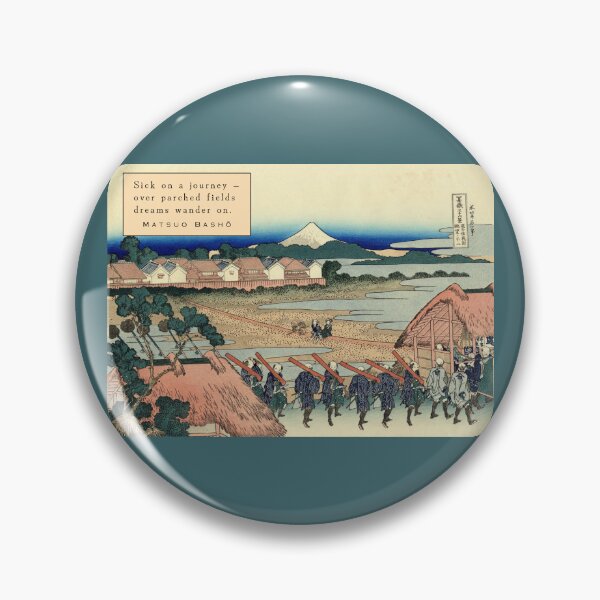 Item preview, Matsuo Bashō (松尾芭蕉): Sick on a journey – over parched fields dreams wander on. designed and sold by artbleed.