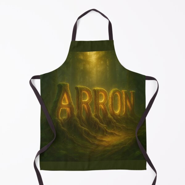 Item preview, ARRON Carved in Enchanted Tree – Glowing Forest Name Art designed and sold by VoidBloom Studio.