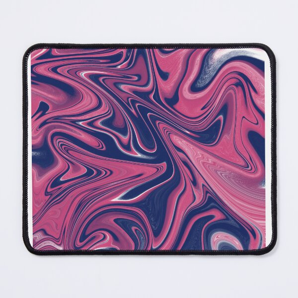 Item preview, Pink and Navy Fluid Contemporary Abstract Art Design designed and sold by Abstract65.