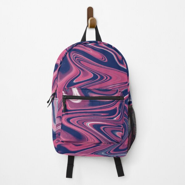 Item preview, Pink and Navy Fluid Contemporary Abstract Art Design designed and sold by Abstract65.