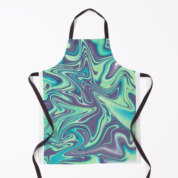 Item preview, Green and Blue Fluid Contemporary Abstract Art Design designed and sold by Abstract65.