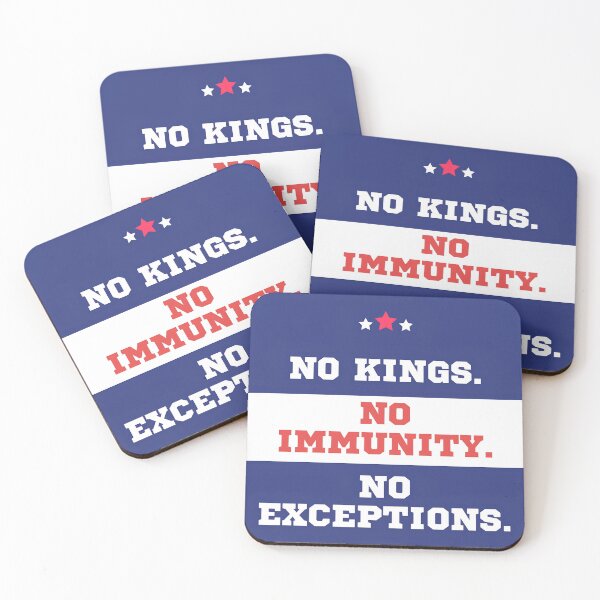 Item preview, No Kings, No Immunity, No Exceptions – American Protest T-Shirt designed and sold by V WEAR.