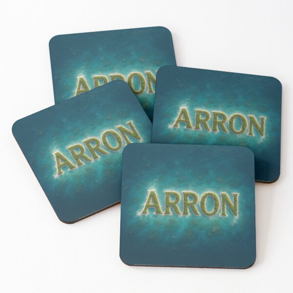 Item preview, ARRON Island Aerial View – Name Formed as Tropical Landmass designed and sold by VoidBloom Studio.