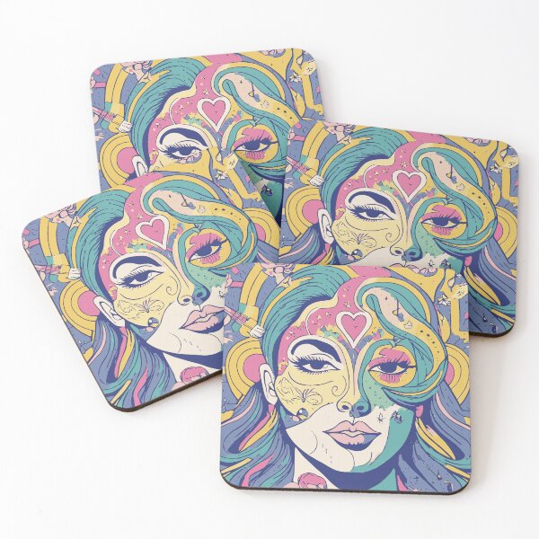 Item preview, Art Muse – Expressive abstract woman portrait designed and sold by Webstudio  2Amigos.