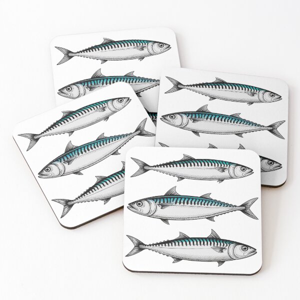 Item preview, Three Mackerel designed and sold by Angry Swan Designs.