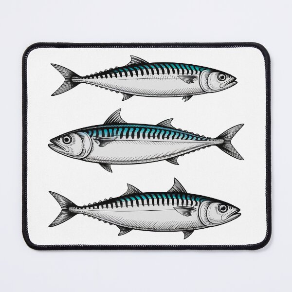 Item preview, Three Mackerel designed and sold by Angry Swan Designs.