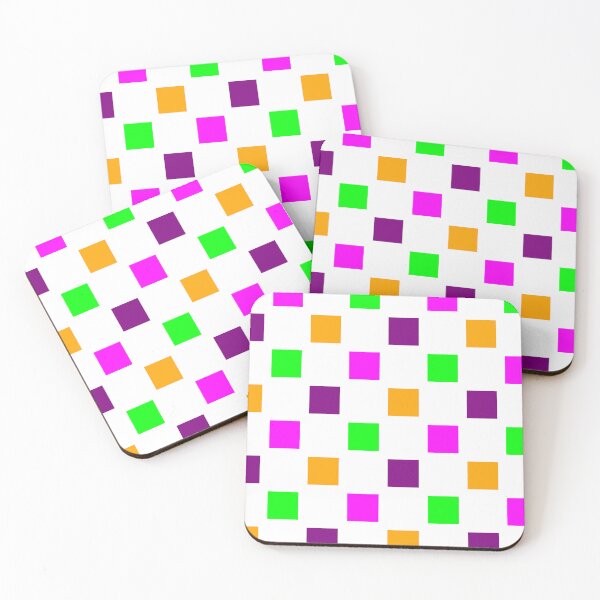 Item preview, Vibrant Geometric Square Pattern – Secondary Colors designed and sold by DLawsonDesigns.