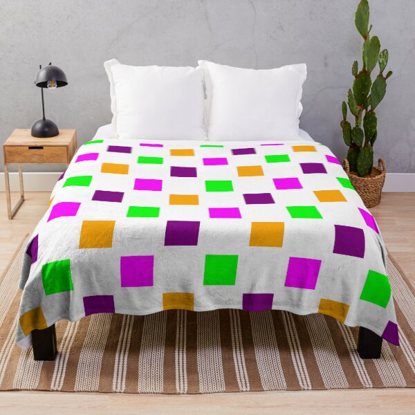 Item preview, Vibrant Geometric Square Pattern – Secondary Colors designed and sold by DLawsonDesigns.