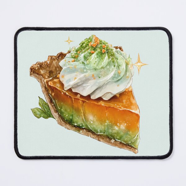 Item preview, Magical Pumpkin Matcha Pie Fantasy Fall Dessert Art designed and sold by Anastasiia Yurevych.