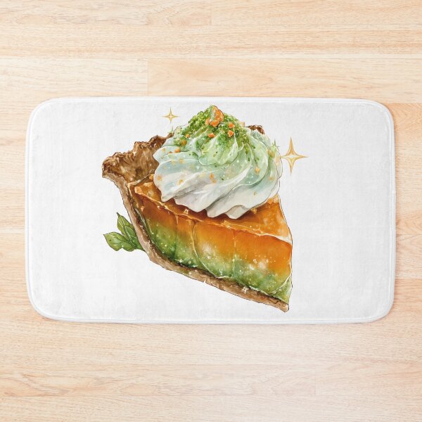 Item preview, Magical Pumpkin Matcha Pie Fantasy Fall Dessert Art designed and sold by Anastasiia Yurevych.