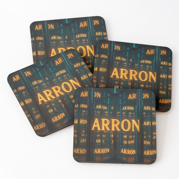 Item preview, ARRON Mirror Maze Design – Infinite Reflections Name Art designed and sold by VoidBloom Studio.