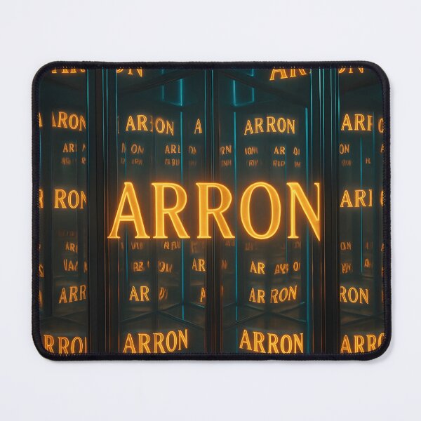 Item preview, ARRON Mirror Maze Design – Infinite Reflections Name Art designed and sold by VoidBloom Studio.