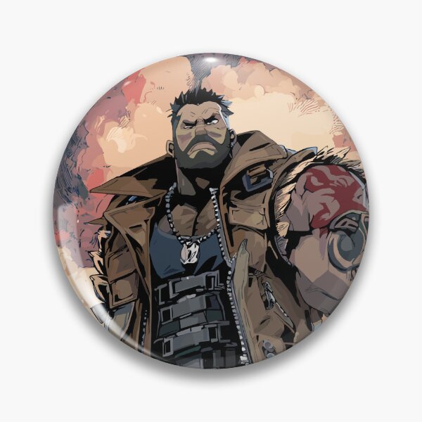 Item preview, Barret Wallace Final Fantasy 7 FF7 designed and sold by bapupa.