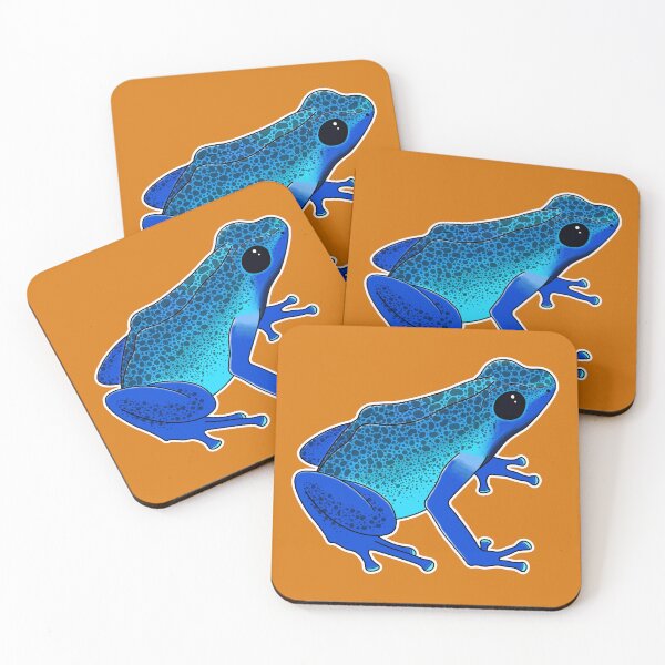 Item preview, Blue Poison Dart Frog designed and sold by girl-makes-art.
