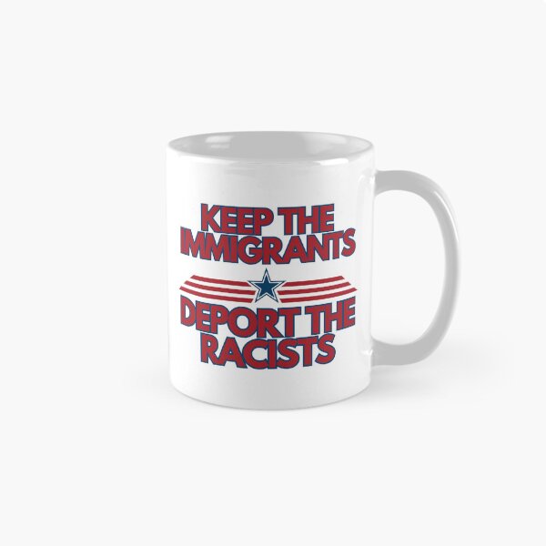 Item preview, Mantengan a los inmigrantes, deporten a los racistas designed and sold by Red-forever.