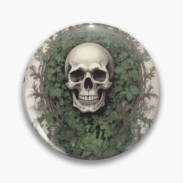 Item preview, Vintage Ivy Skull Alter AI Generated Digital Art  designed and sold by thedreamykind.