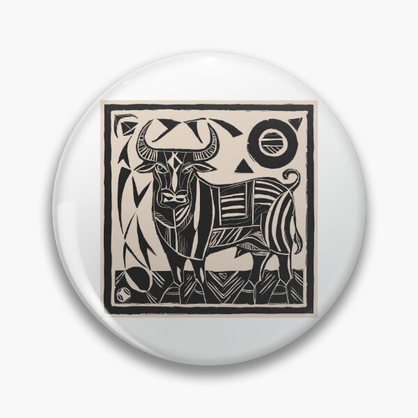 Item preview, Spanish Bull Linoprint designed and sold by Angry Swan Designs.