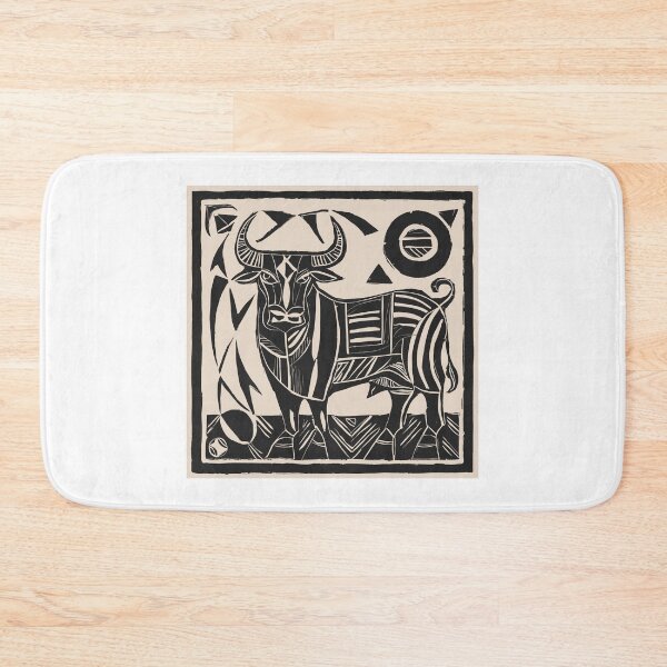 Item preview, Spanish Bull Linoprint designed and sold by Angry Swan Designs.