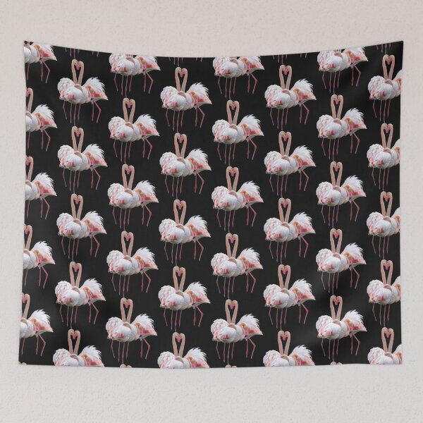 Item preview, Flamingos in Birds in  love  designed and sold by Tee-Shirt-Topia.