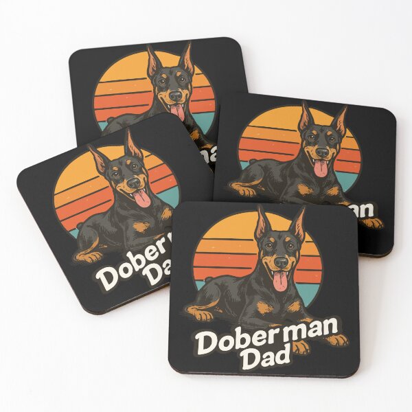 Item preview, Doberman Pinscher Dad Retro designed and sold by TomFrontierArt.