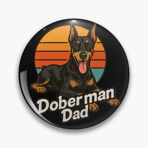 Item preview, Doberman Pinscher Dad Retro designed and sold by TomFrontierArt.