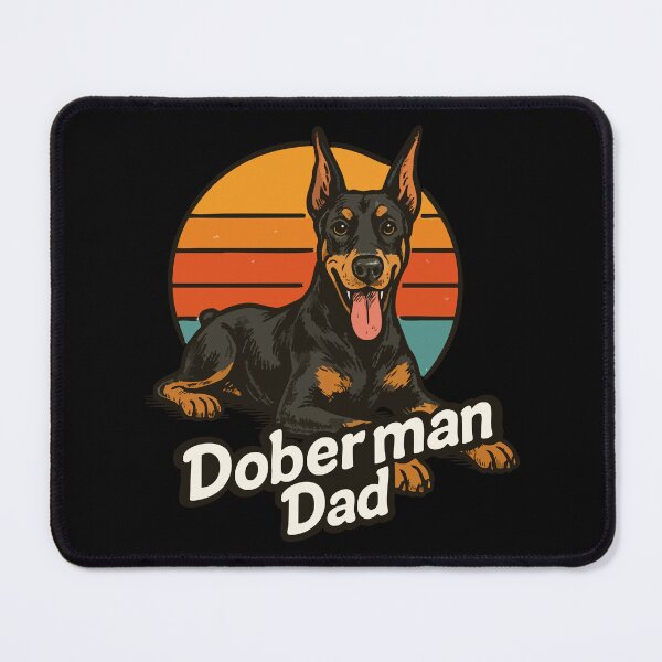 Item preview, Doberman Pinscher Dad Retro designed and sold by TomFrontierArt.