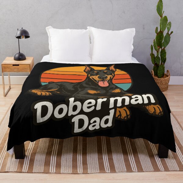 Item preview, Doberman Pinscher Dad Retro designed and sold by TomFrontierArt.
