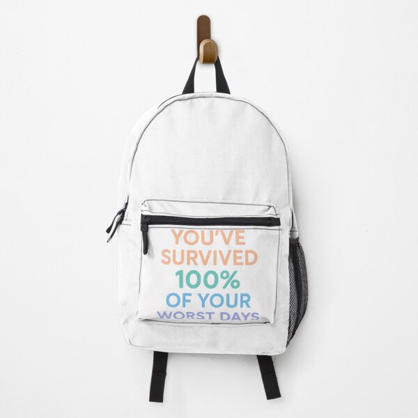 Item preview, You’ve Survived 100% of Your Worst Days – Motivational Quote designed and sold by Calm Design Studio.
