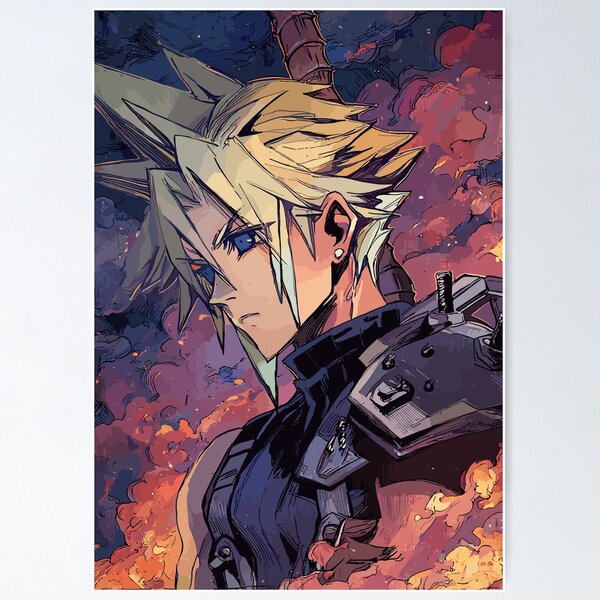 Item preview, Cloud Strife Final Fantasy 7 FF7 designed and sold by bapupa.