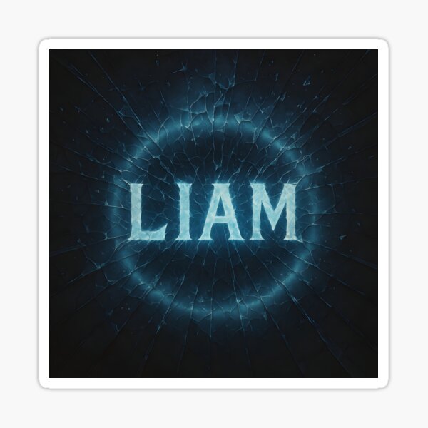 Item preview, LIAM Shockwave Namensdesign – Glassplitter-Sound-Rip-Effekt designed and sold by VoidBloom Studio.