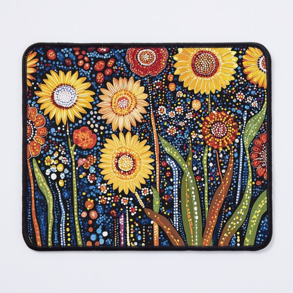 Item preview, Sunlit Dreaming Floral Dot Painting designed and sold by Drese-Art.