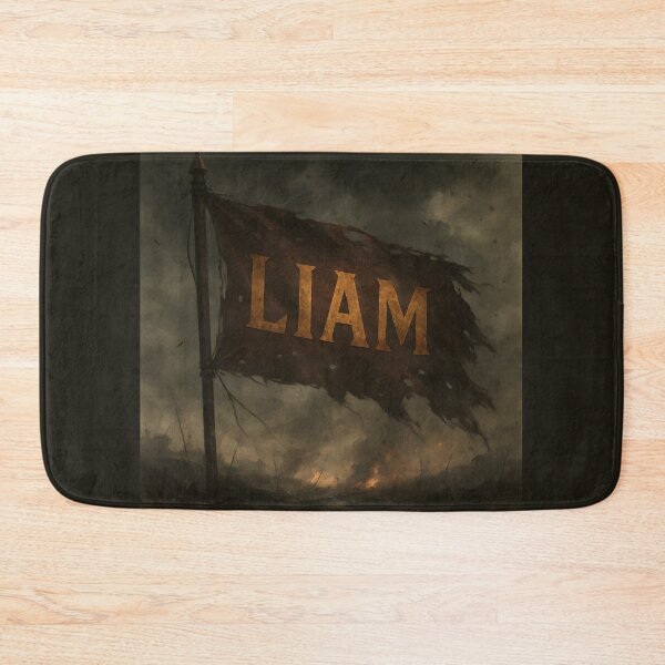 Item preview, LIAM War-Torn Banner – Cinematic Battlefield Flag Name Design designed and sold by VoidBloom Studio.