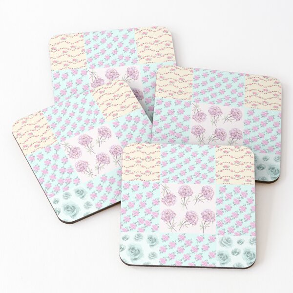Item preview, Vintage Floral Patchwork Pattern – Romantic Cottagecore Design for Pillows, Bags, Apparel & Home Decor designed and sold by HealthCoreCommunity.