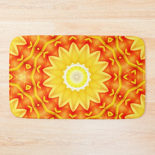 Item preview, Sunny Summer Yellow Orange and White Star Pattern designed and sold by DaisyDivine.