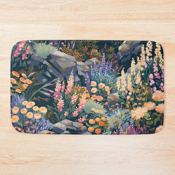 Item preview, Wildflowers Blooming in Rocky Alpine Meadow designed and sold by Drese-Art.