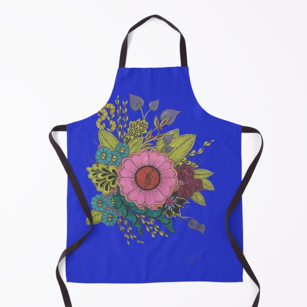 Item preview, zen tangle flower blue designed and sold by Fred  Terpe.