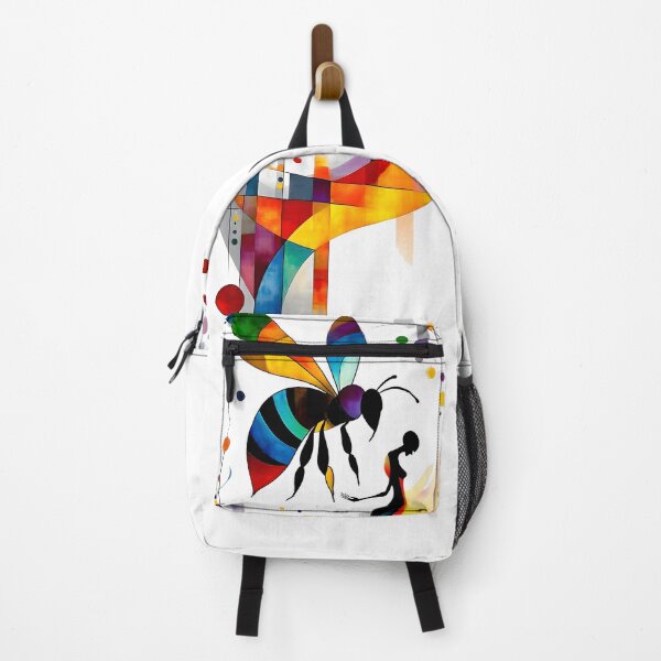 Item preview, Vibrant Abstract Bee and Human Connection Art designed and sold by SolaoLab.