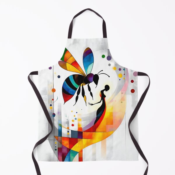 Item preview, Vibrant Abstract Bee and Human Connection Art designed and sold by SolaoLab.