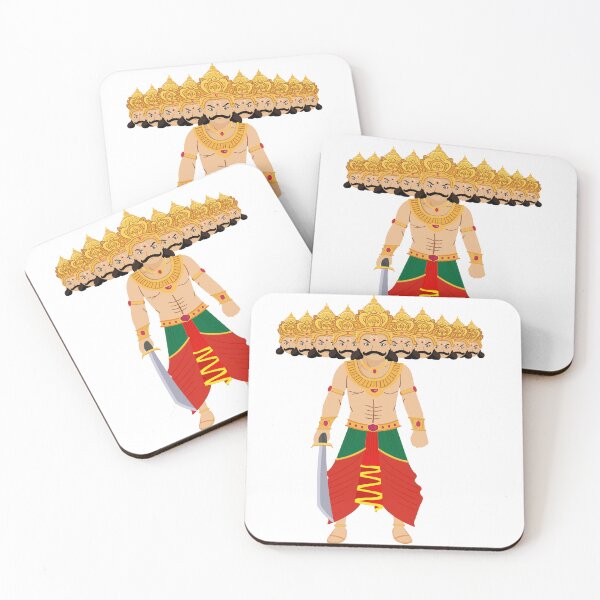 Item preview, Ravana – Ten-Headed Warrior King of Lanka  Mythical Hindu Art designed and sold by Asapusri.