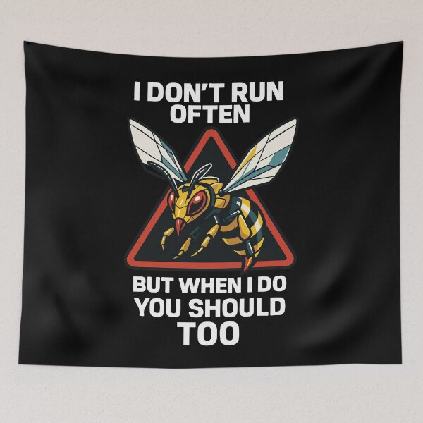 Item preview, Bee Beekeeper I Don't Run Often Funny Saying designed and sold by LuminOrb.