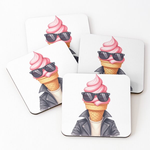 Item preview, Cool Ice cream man with Sun glasses designed and sold by ArtQueen777.