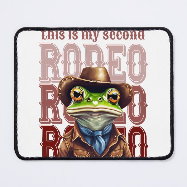 Artikelvorschau, Rodeo, Mein zweites Rodeo, Cowboy-Frosch, Lustiges Rodeo, Cowboyhut, Country, Texas entworfen und verkauft von KolorellaS.