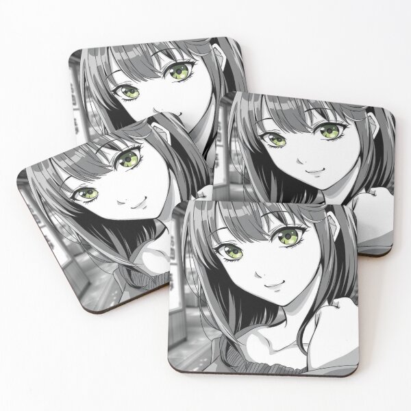 Item preview, Green-Eyed Glimmer – Anime Girl in Noir Street designed and sold by shaynetwright.
